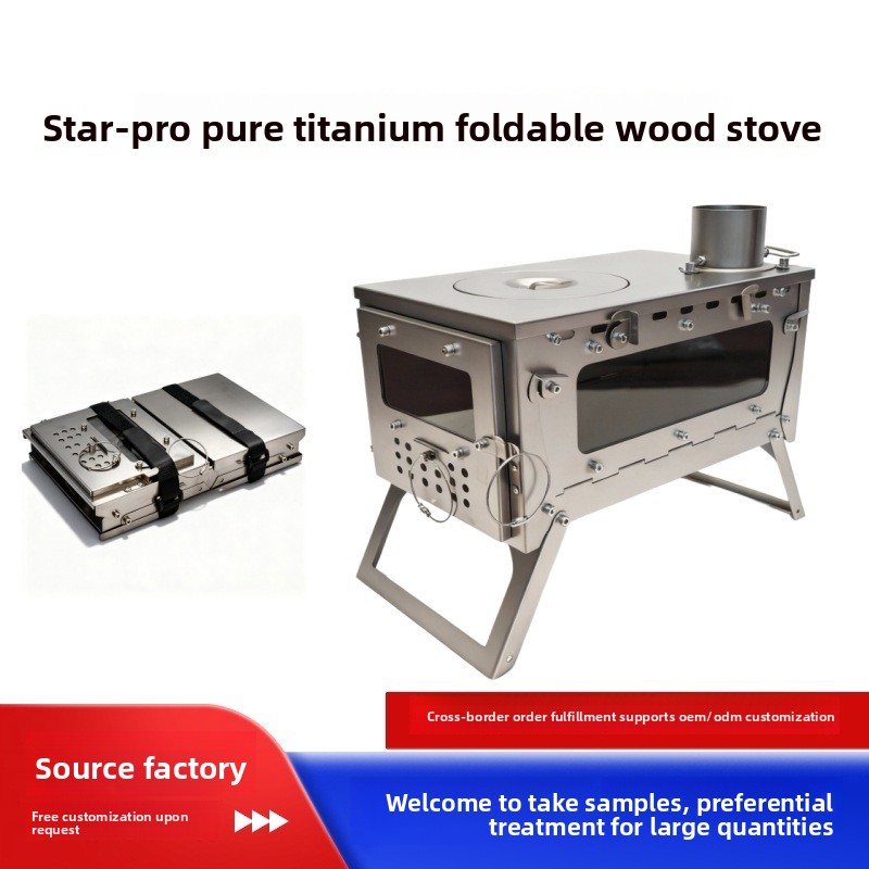 Outdoor Hunting Heater - Star-Pro Reiner Titan Faltbarer Holzofen, Outdoor-Zeltheizung,