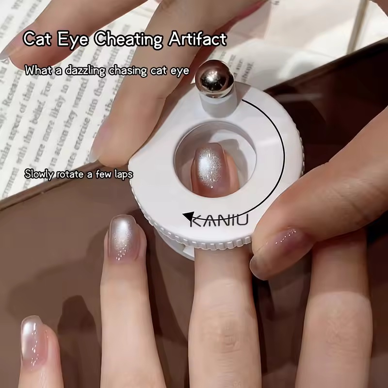 Tactical Pen Tool - Katzenaugen-Magnetstift für Nagelkunst: Automatische Saugfunktion, Multifunktional,