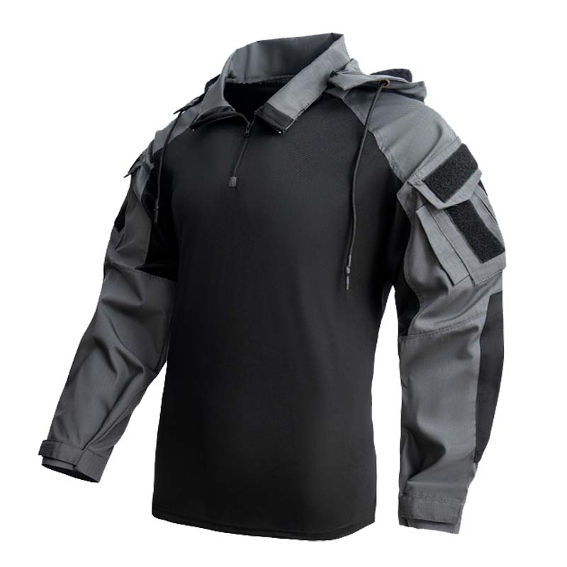 Hunting Outdoor Clothing - Camo Combat T-Shirt mit Kapuze Herren