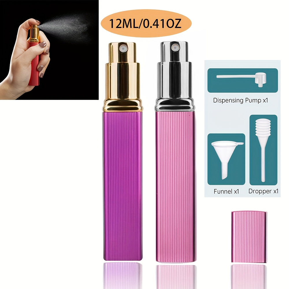 Scent Eliminator Spray - 2-teiliges Set, 12 ml nachfüllbare Parfüm-Sprühflasche,