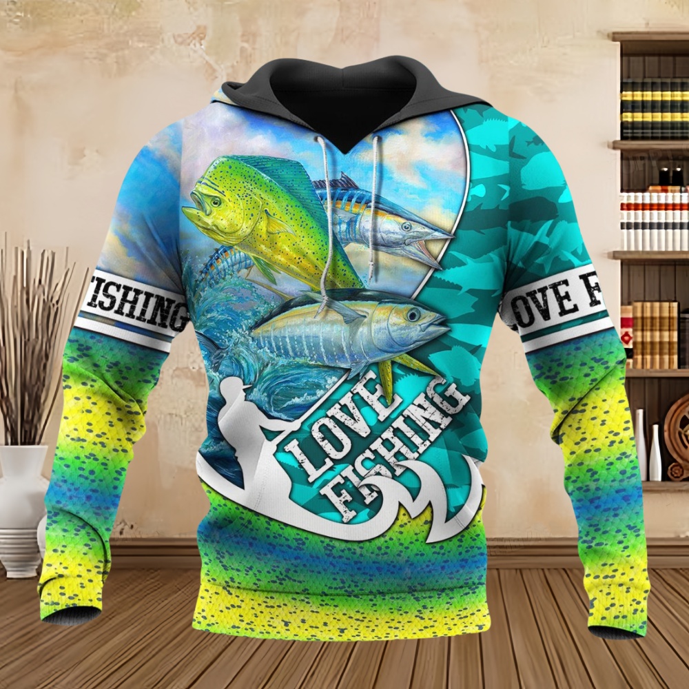 Wildman Hunting & Outdoor Photos - Wildfischerei-Print 3D Casual Hoodie für Männer,