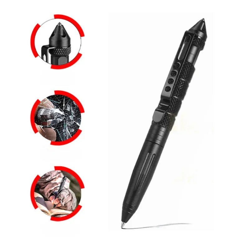 Tactical Pen Tool - Multifunktionaler taktischer Stift, Selbstverteidigung, rutschfest, Notfall-Überlebenswerkzeug,