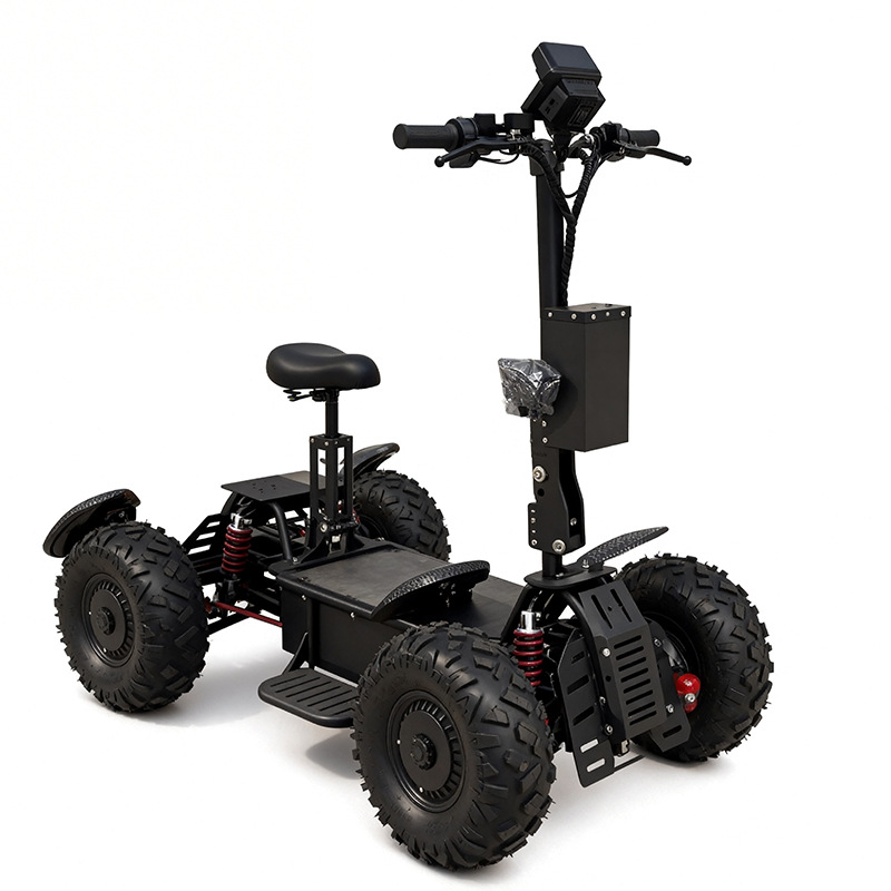 Outdoor Hunting Vehicle - 60V Offroad Elektro-Quad-Scooter mit Doppelradantrieb 4WD