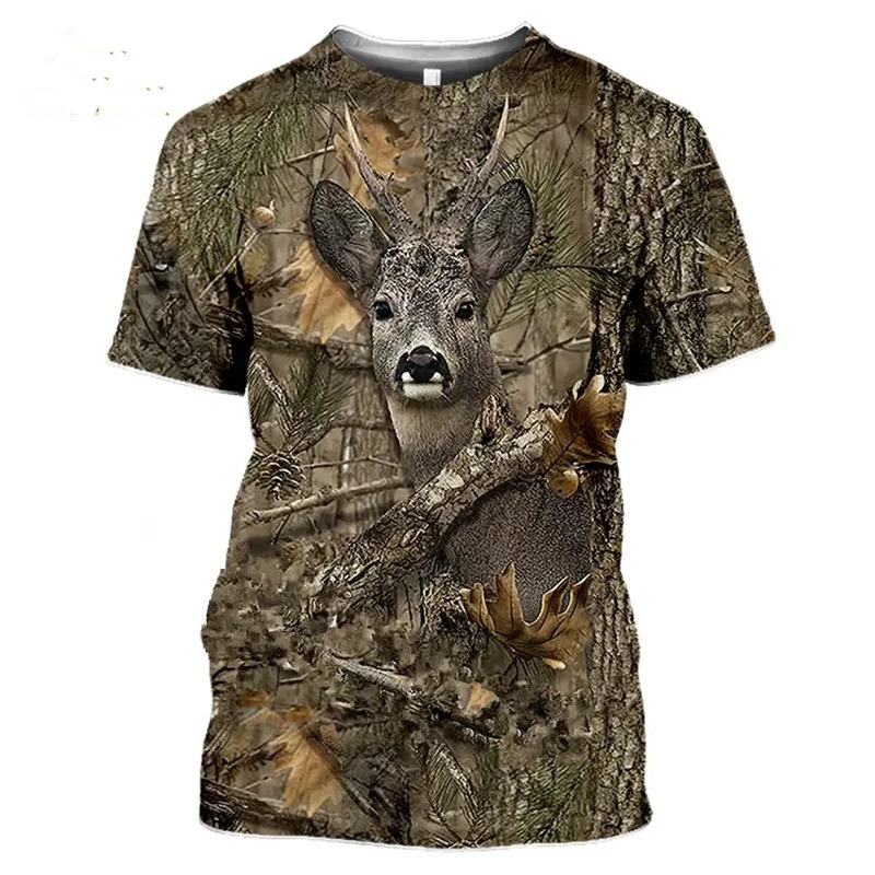 Wildman Hunting & Outdoor Photos - 2026 Tarnmuster Jagd Wildschwein 3D T-Shirt