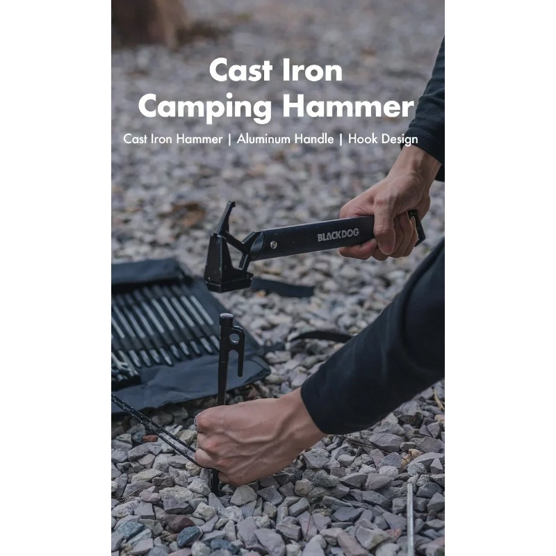 Outdoor Hunting Dog Supply - BLACKDOG Camp Hammer Notfall-Multifunktions-Taktisches Jagd- und