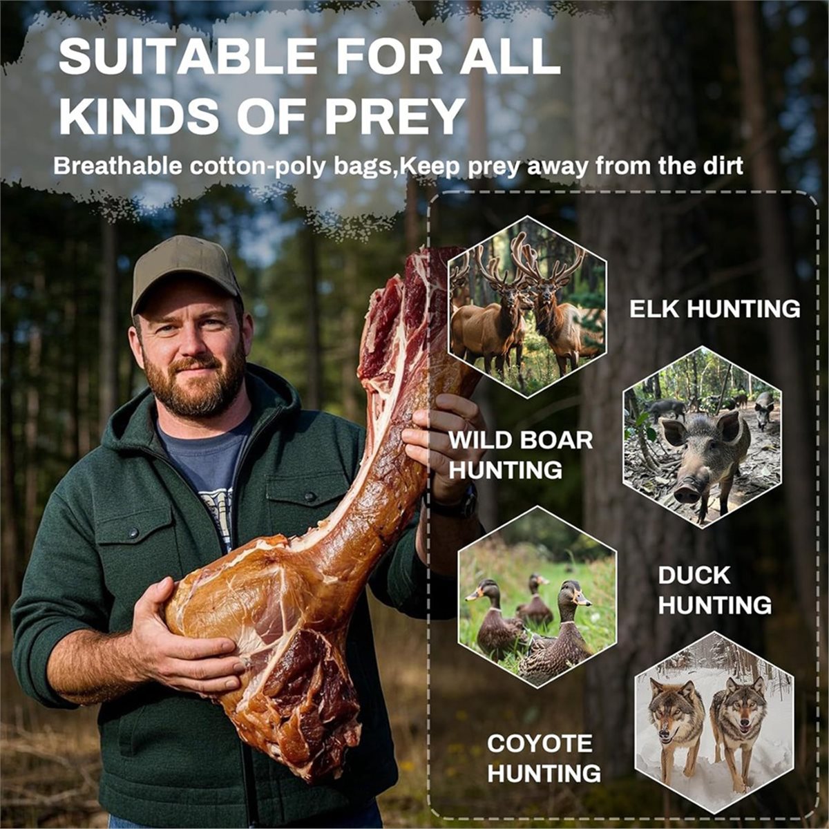AB09 Wildbeutel, 5er-Pack gero – Game Bag Meat Hunting Bewertung und Preis