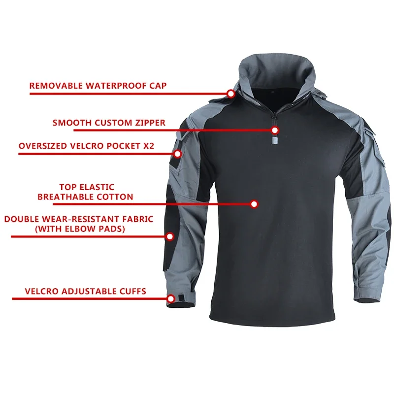 Camo Combat T-Shirt mit Kapuze – Hunting Outdoor Clothing Bewertung und Preis