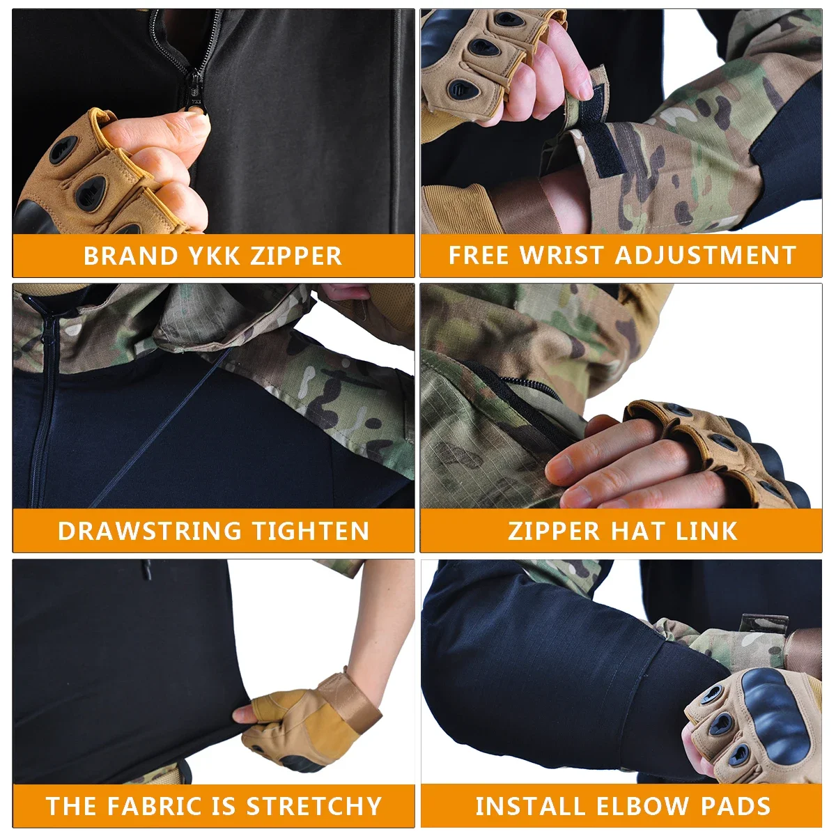 Camo Combat T-Shirt mit Kapuze – Hunting Outdoor Clothing Bewertung und Preis