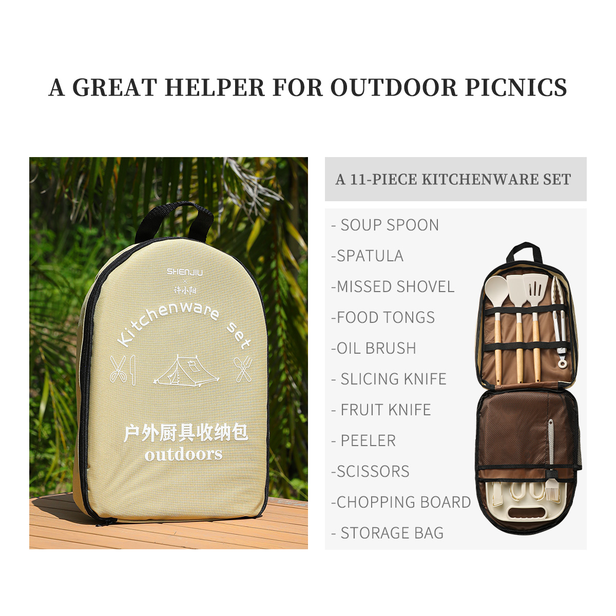Tragbare Outdoor Picknick Set  – Outdoor Hunting Kitchen Bewertung und Preis