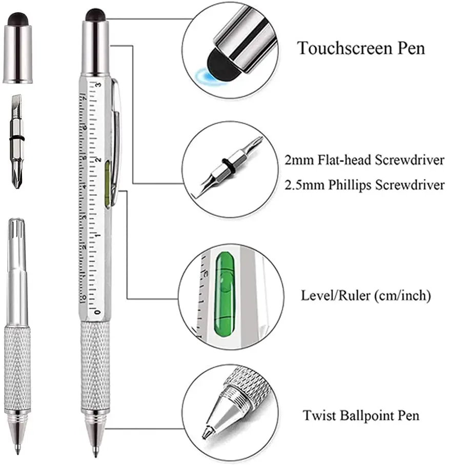 7-in-1 Multifunktionsstift Tou – Tactical Pen Tool Bewertung und Preis