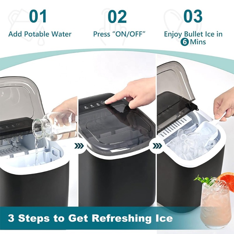 Tragbare Tisch-Eiswürfelmaschi – Outdoor Hunting Kitchen Bewertung und Preis